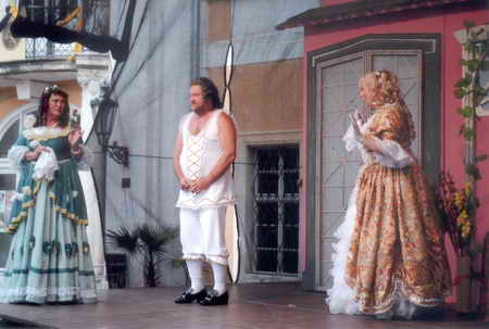 Foto z pedstaven Casanova a spodn prdlo. Divadlo M.