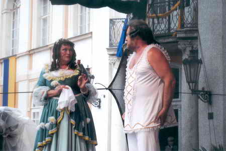 Foto z pedstaven Casanova a spodn prdlo. Divadlo M.