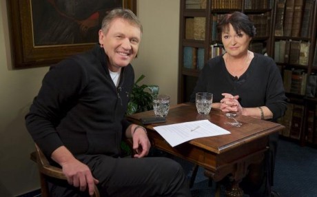 Zbigniew Czendlik a Valérie Zawadská v pořadu Uchem jehly.