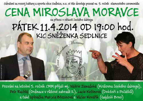Plakát - Cena Miroslava Moravce 2014. Klikni pro větší obrázek v novém okně.